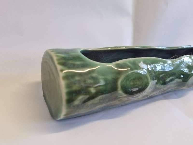 Vintage Log shaped Vermont vase - 27cm