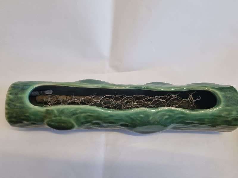 Vintage Log shaped Vermont vase - 27cm