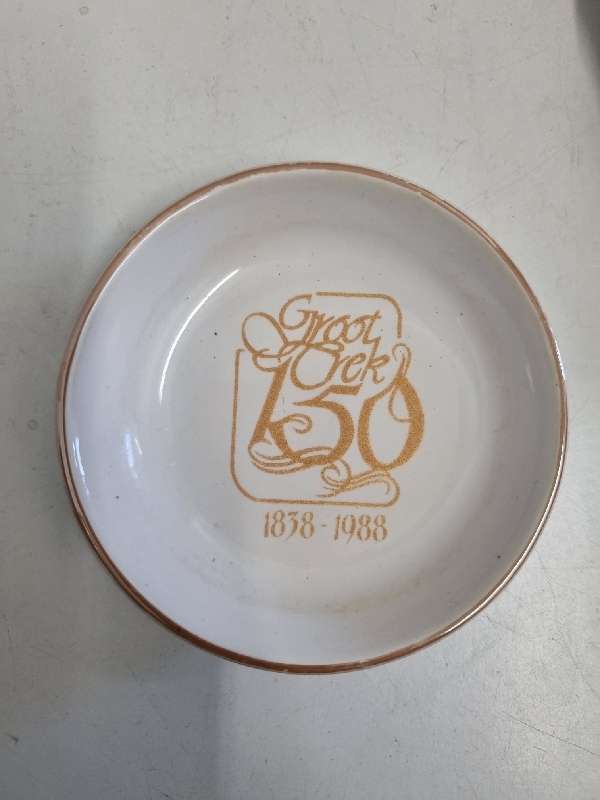Groot Trek 150 year anniversary small plate - Diameter - 8.5cm