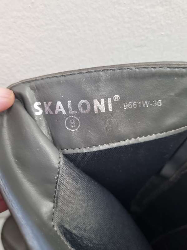 Grey Skaloni Boots - Size 8