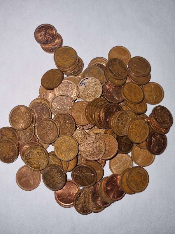 100 x 2c coins