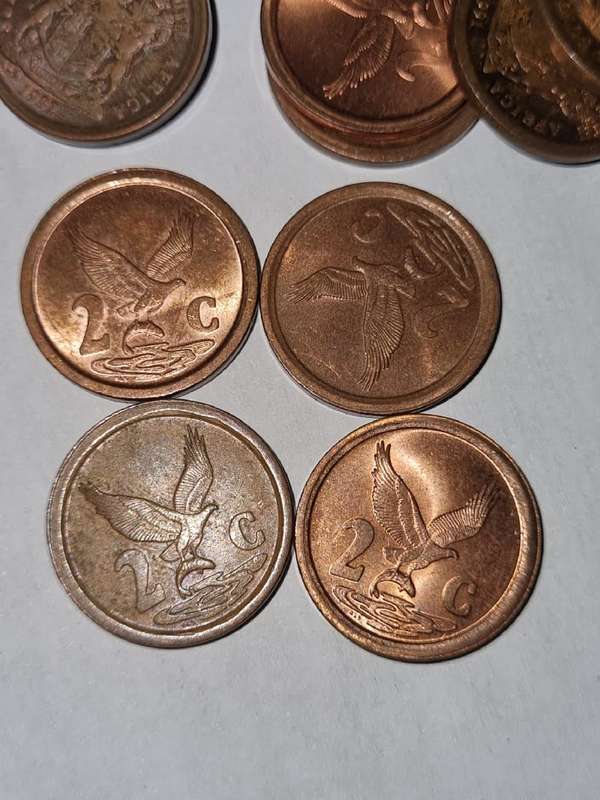 100 x 2c coins