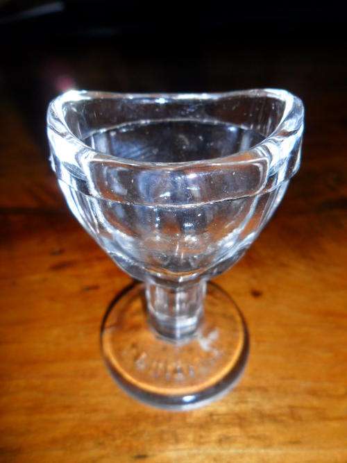 Vintage Eye Bath - Clear Glass - British Made