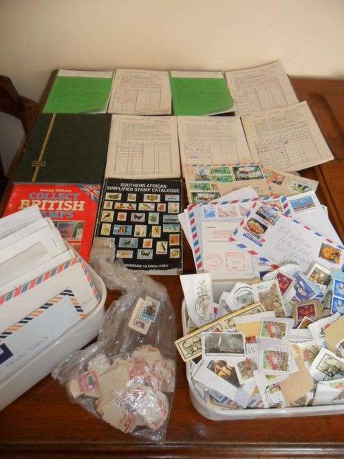 Very Large Collection of Stamps and Books - See pictures