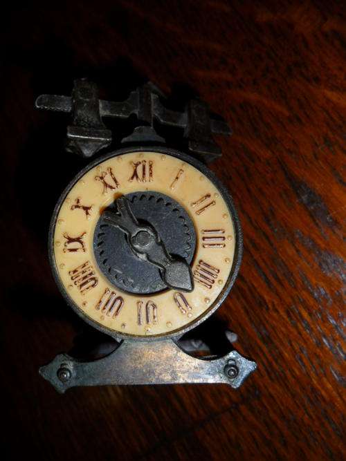 Miniature Antique Alarm Clock - Durham Industries - Collectable!