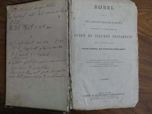 Large 1862 Bijbel - Ouden en Nieuwen Testaments - 152 Years Old!!!!