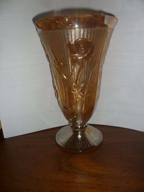 Large Carnival Glass Vase