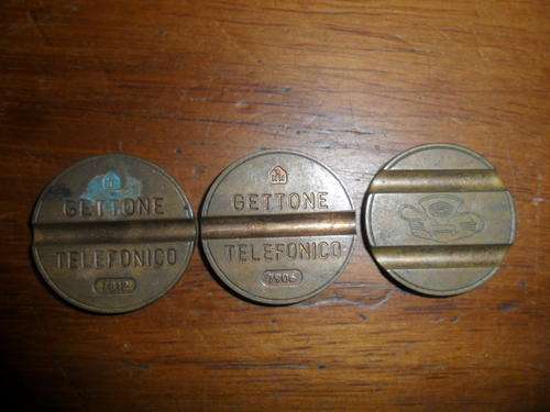 3 x Gettone Telefonico 7702, 7812, 7906