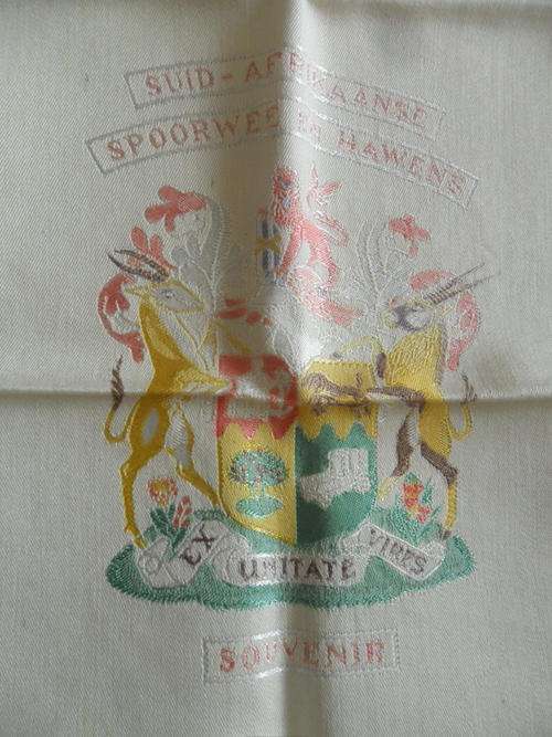South African Railway (S.A.R. / S.A.S.) Embroidered Serviette/Tablecloth