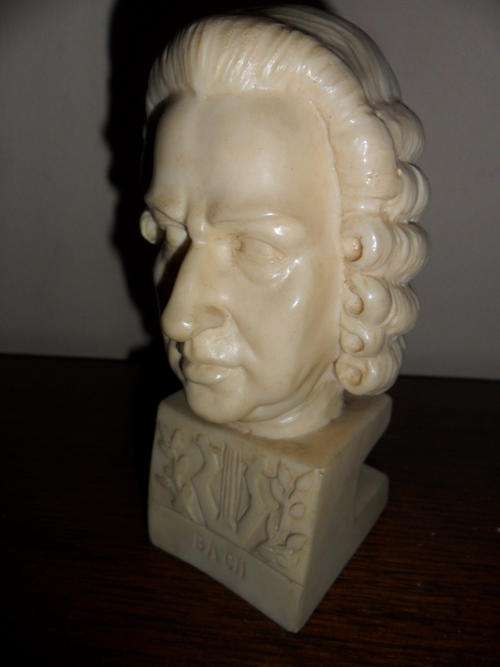A. Santini - Italy - Bach Statue - 13cm x 7cm