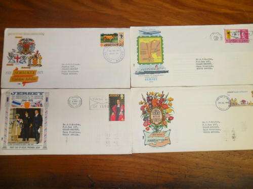 4 x First Day Covers - Jersey - 1969 - 1971