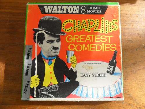 Vintage Walton 8mm Film -  Home Movies - Chaplins Greatest Comedies - Easy Street