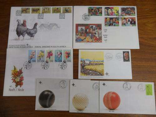 7 x SA First Day Covers - 1976 - 1994