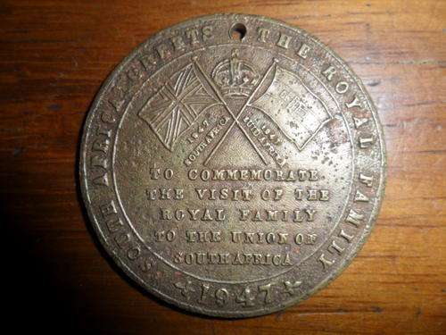 1947 South Africa Greets the Royal Family - Commemorative Medallion