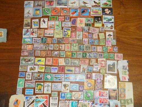 Lot of over 180 international stamps