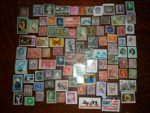 80 International Stamps