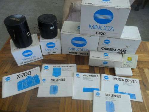 Lot of Minolta Cameras, Lenses and equipment