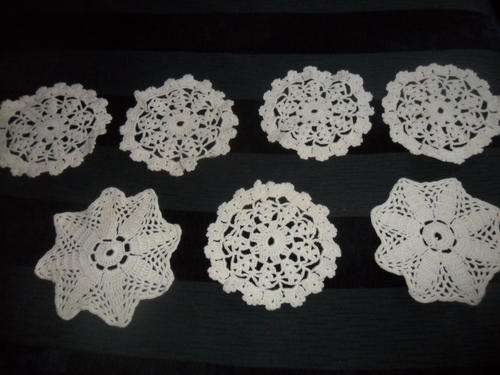 7 x Crochet doilies / coasters