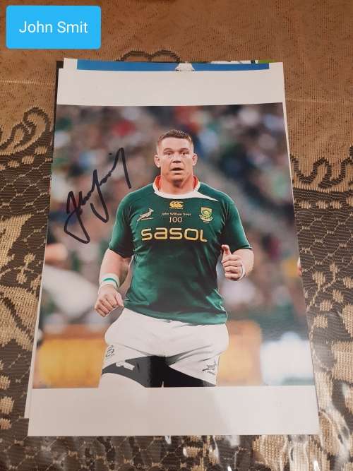 ** JOHN SMIT signed PHOTO ** SOUTH AFRICAN legend - 2007 WORLD CUP *