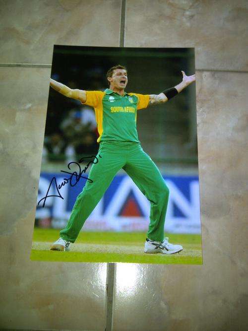 ** GENUINE A4 DALE STEYN SIGNED PHOTO **