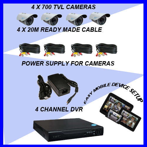 4 CHANNEL CCTV DIY KIT FOR SALE