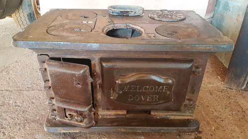 An Old  Cast Iron Dover Stove N6