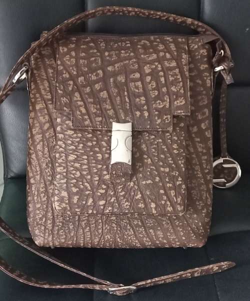 Lorenzi  Genuine Buffalo Leather Grossbody Messenger