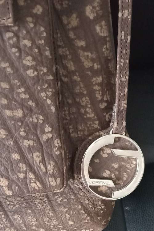 Lorenzi  Genuine Buffalo Leather Grossbody Messenger