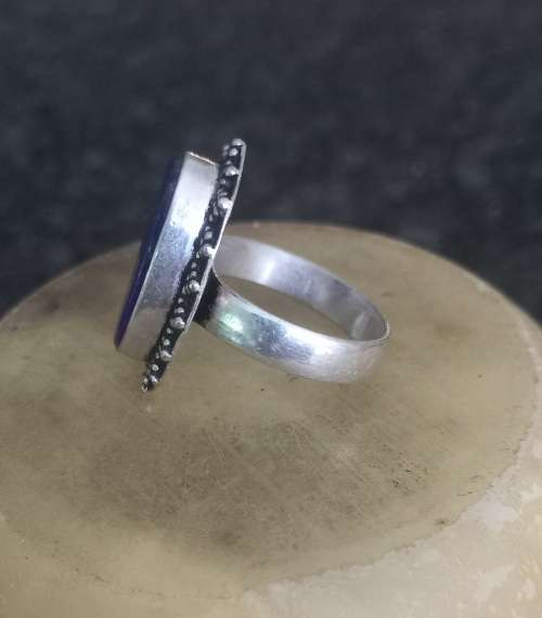 Vintage Blue Genuine Lapis Lazuli Ring