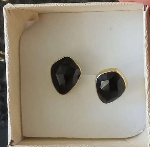 An amazing Black Betty Sterling Silver and Black Onyx Earrings