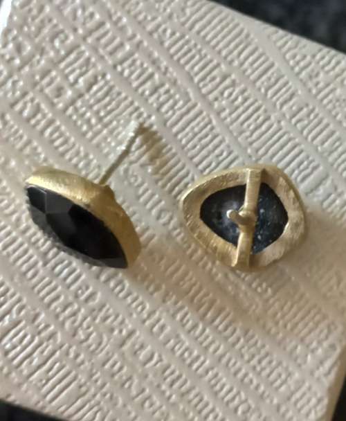 An amazing Black Betty Sterling Silver and Black Onyx Earrings