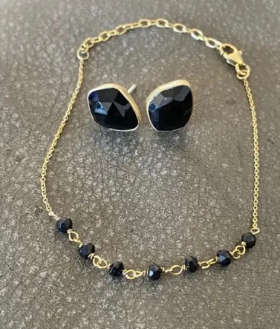 An amazing Black Betty Sterling Silver and Black Onyx Earrings