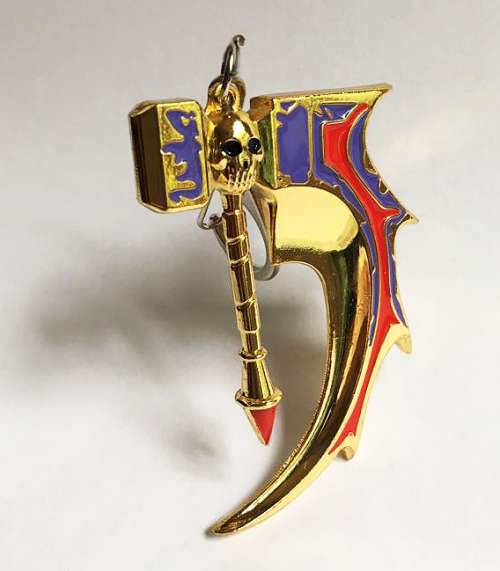 DOTA 2 Golden Basher of Mage Skulls - Keychain