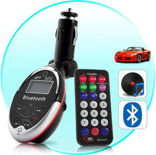 Easy Bluetooth Car Kit - Handsfree Phone Calls + Music + FM Transmitter - B47