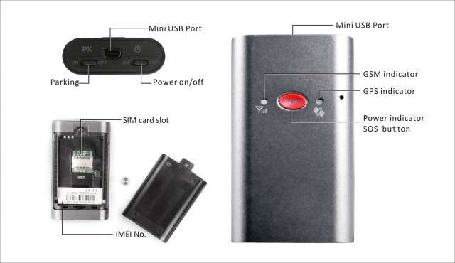 Live Web Based GPS Personal Tracker - GT03B