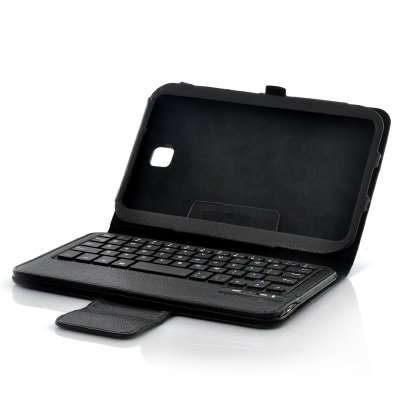 Bluetooth Detachable Keyboard With Leather Case - For Samsung Galaxy Note 8.0 (Black)