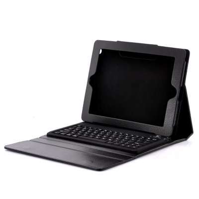 **DEMO**Leather Case for New iPad and iPad 2 - Spill Proof Wireless Keyboard