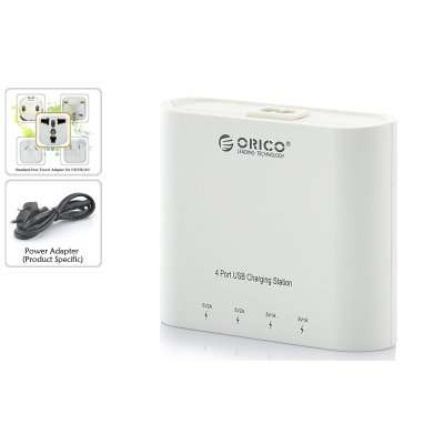 USB Wall Charger Hub "Orico DCH-4U" - 4x USB Ports, Power Adapter - A287