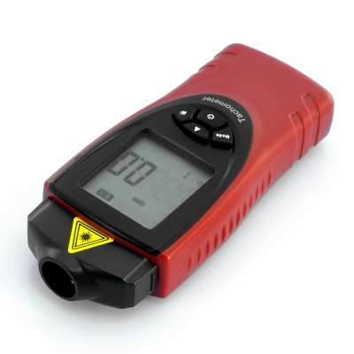 Digital Laser Tachometer - rps + rpm Measurment, 0.02% Accuracy, 400mm Range - G640