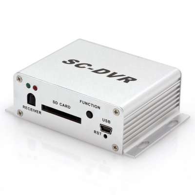 Mini Security DVR - SD Card Recording, Remote Control - I368