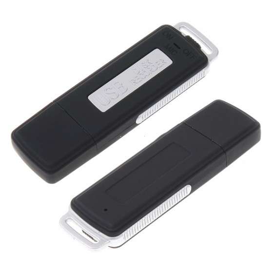 Black Mini 4GB USB SPY Digital Audio Voice Recorder Dictaphone Flash Drive Disk - ELTT-C1388