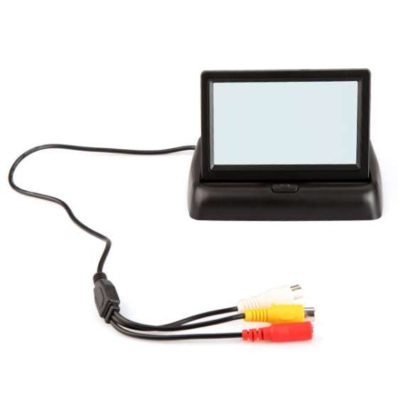 4.3" Foldable TFT Color LCD Car Reverse Rearview Security Monitor for Camera DVD VCR - ELTT-K882