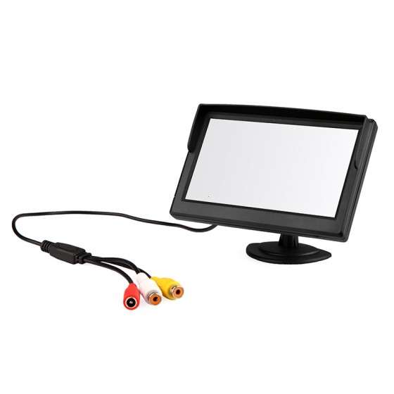 5" Digital Color TFT LCD Car Reverse Monitor for Rearview Camera DVD VCR - ELTT-K917
