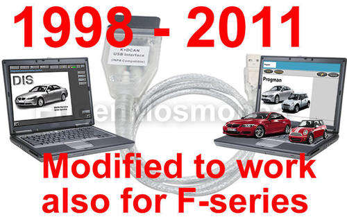 BMW USB OBD DIAGNOSTIC CABLE INTERFACE INPA K+DCAN DIS V57 SSS V32 GT1 Progman