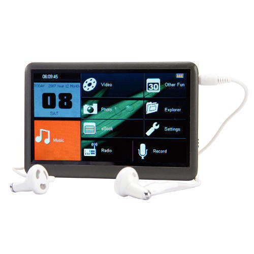The Bomb - 8GB MP6 Player with 4.3 Inch Touchscreen LCD - N06