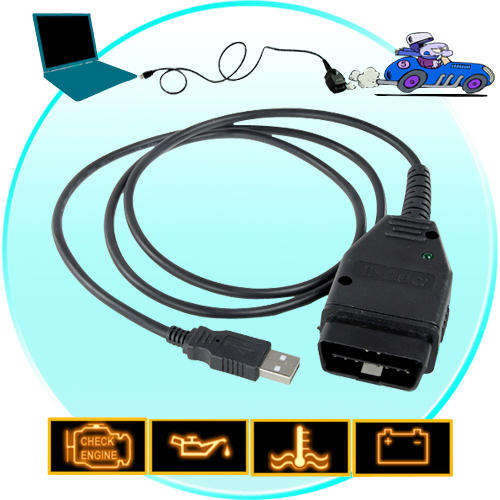 VAG-COM Tacho 2.5 USB to OBD-II Interface Cable for VW/Audi