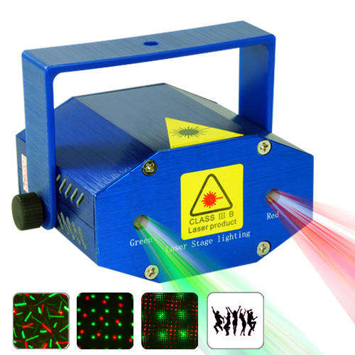 Mini Green and Red Laser Effects Projector with Sound Activation - G221