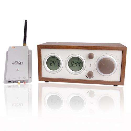 Clock Radio With Hidden Pinhole Color Camera Set - CHR01