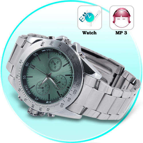 Metal Fusion - Stainless Steel MP3 Watch with Equalizer (4GB) - L06