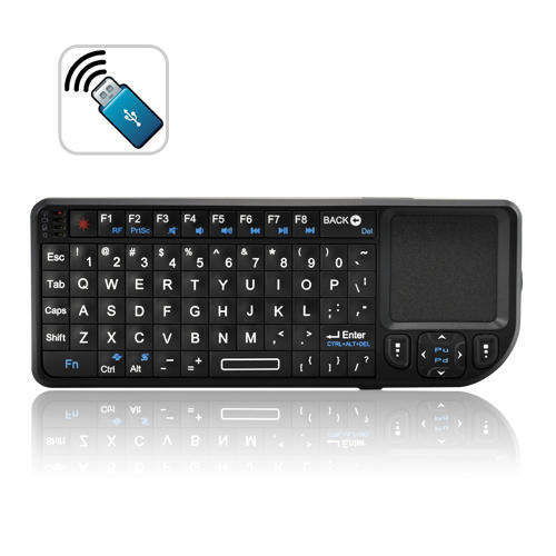 2.4G Wireless Mini Keyboard with Touchpad + Laser Pointer - K130